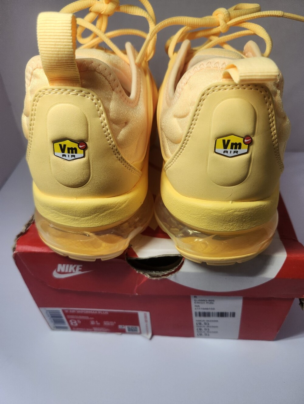 Nike Yellow Air VaporMax Plus Sneakers - Picture 6 of 10